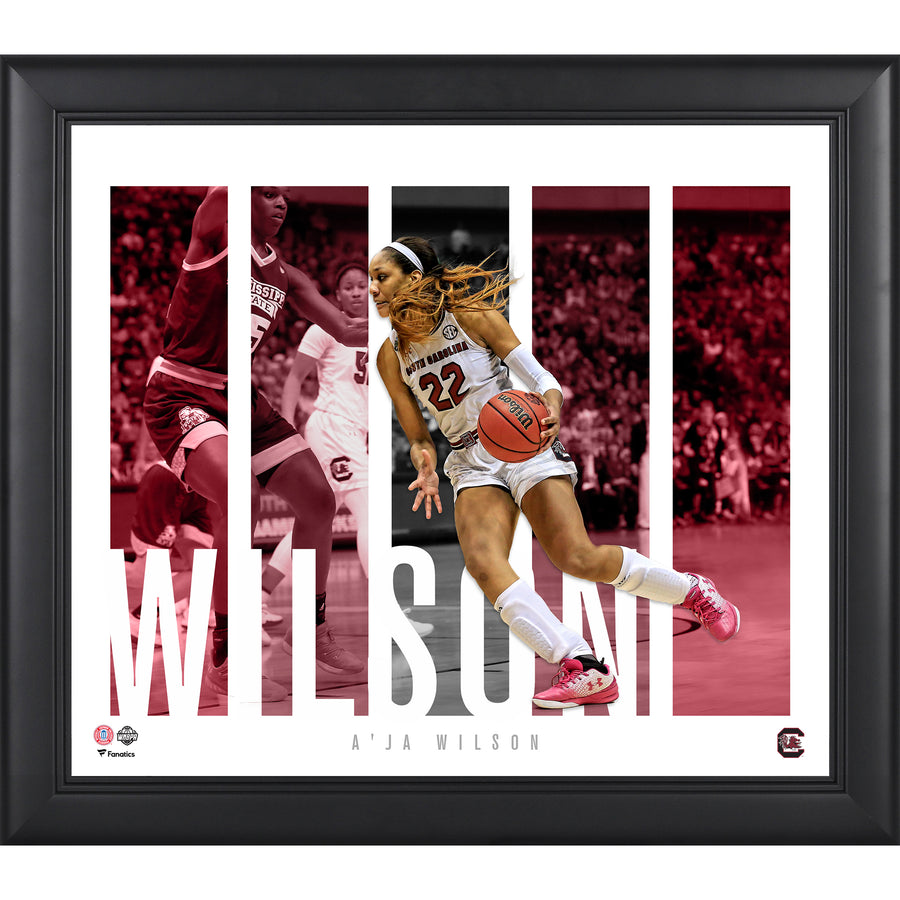 A'ja Wilson South Carolina Gamecocks Framed 15" x 17" Player Panel Collage