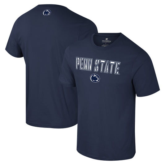 Men's Colosseum Navy Penn State Nittany Lions Color Pop Active Blend T-Shirt