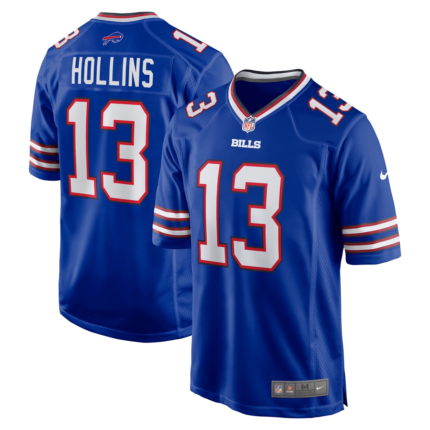 Men's Nike Mack Hollins  Royal Buffalo Bills  Game Jersey