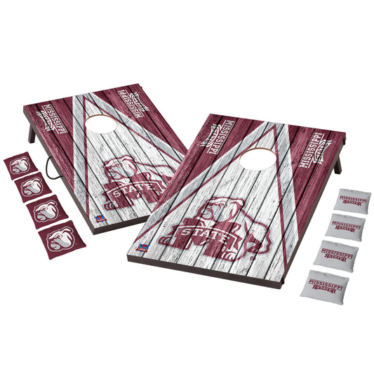 Victory Tailgate Mississippi State Bulldogs 2' x 3' Weathered Cornhole Board Set