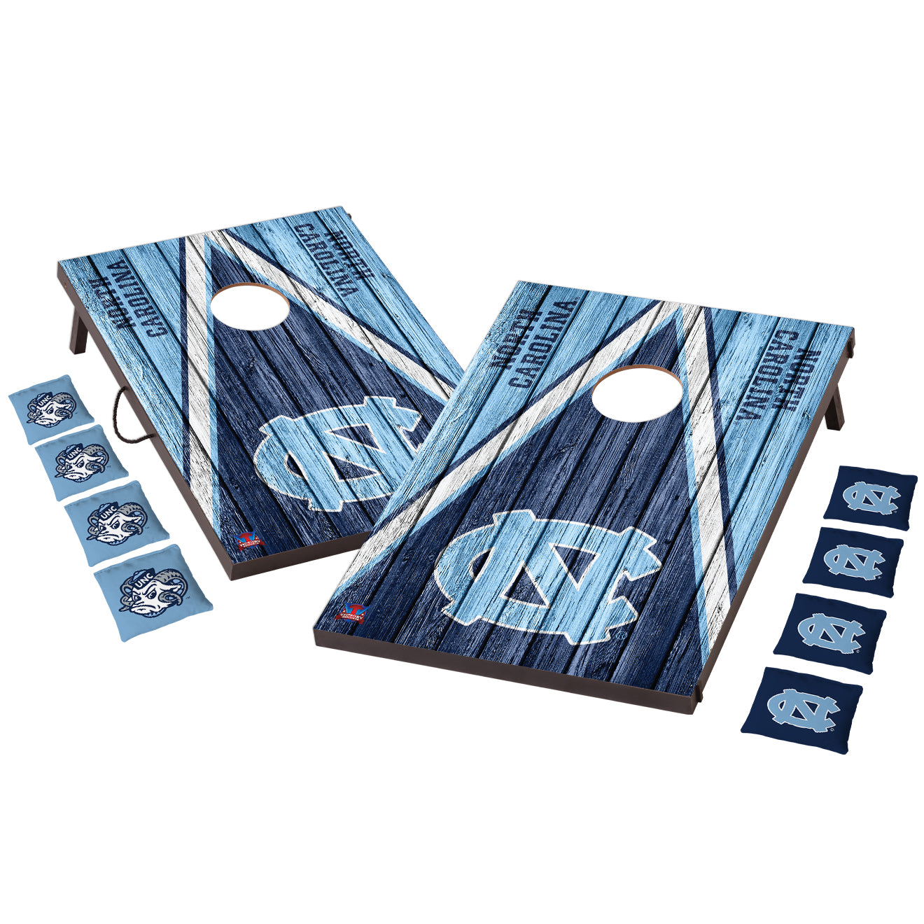 Victory Tailgate North Carolina Tar Heels 2' x 3' Weathered Cornhole Board Set