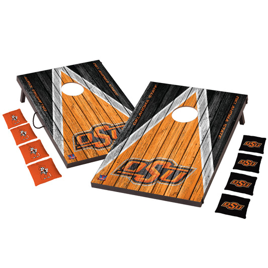 Victory Tailgate Oklahoma State Cowboys 2' x 3' Weathered Cornhole Board Set