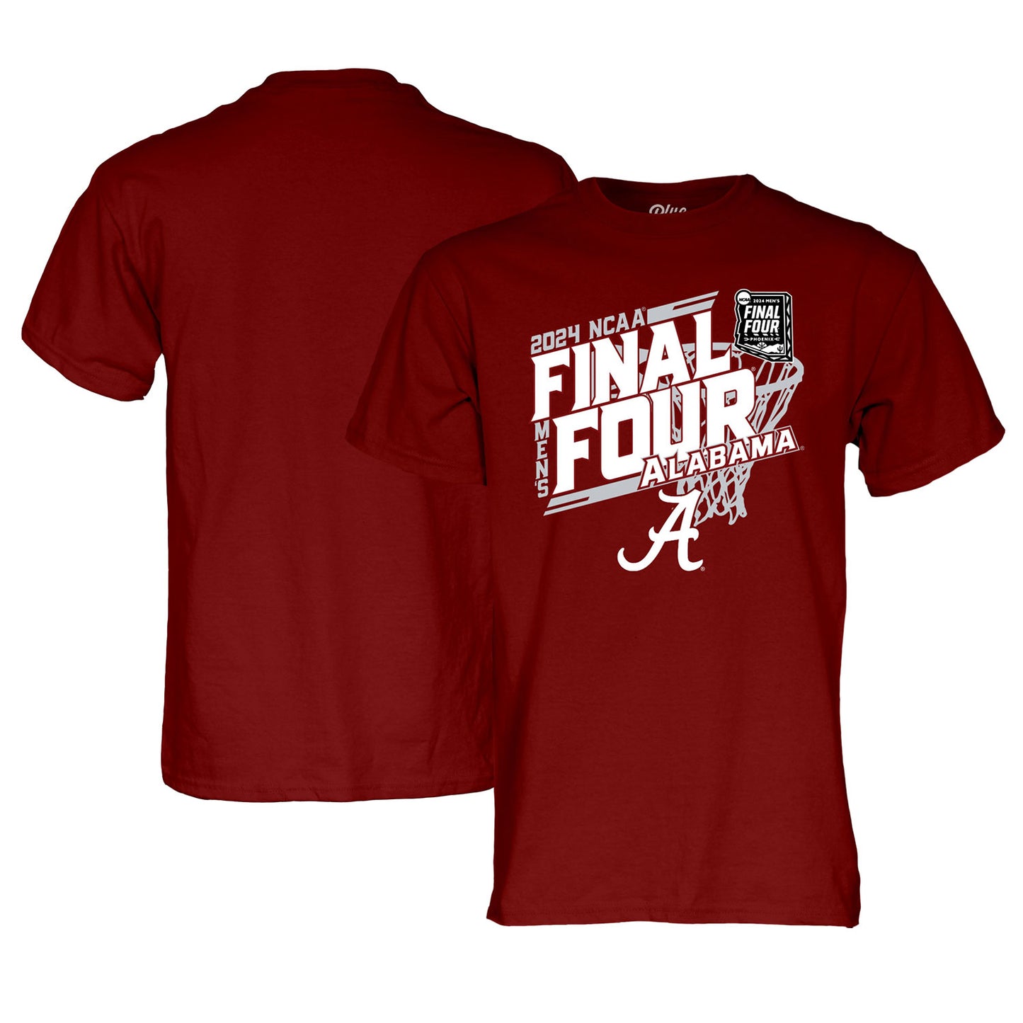 Unisex Blue 84  Crimson Alabama Crimson Tide 2024 NCAA Men's Basketball Tournament March Madness Final Four T-Shirt