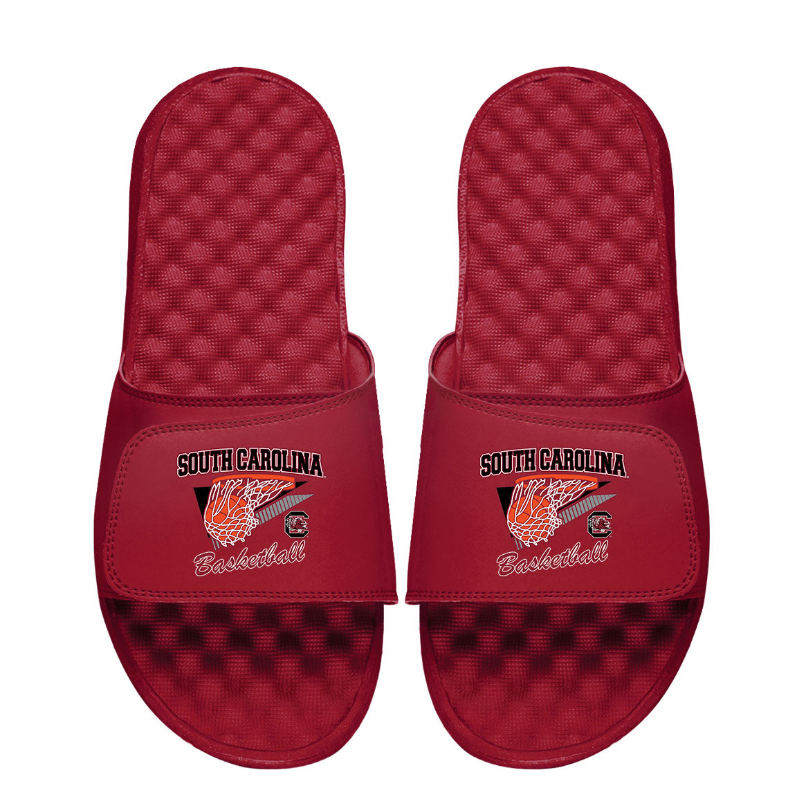 Men's ISlide Garnet South Carolina Gamecocks Basketball Collage Slide Sandals