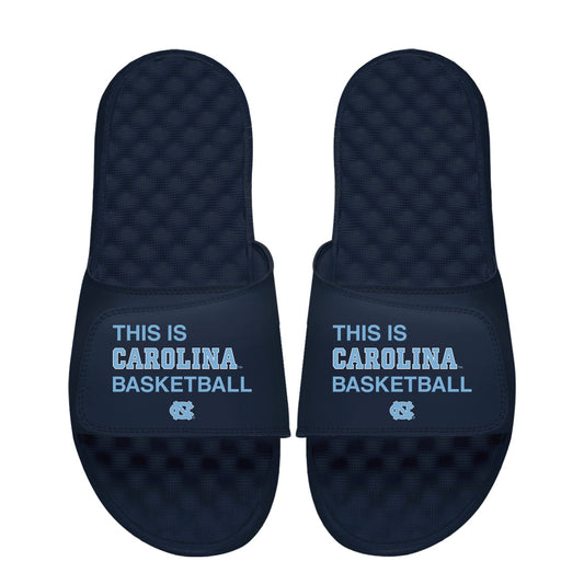 Men's ISlide Navy North Carolina Tar Heels This Is Carolina Basketball Slide Sandals