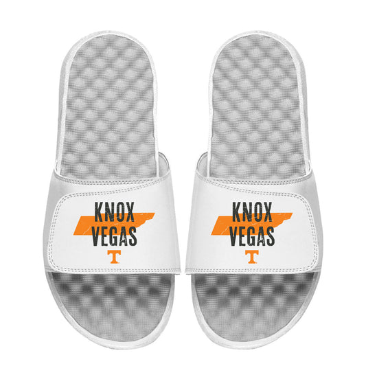 Men's ISlide White Tennessee Volunteers Knox Vegas Slide Sandals