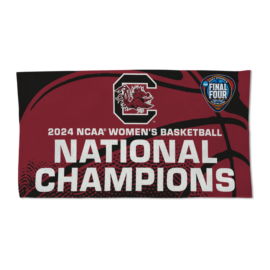 WinCraft South Carolina Gamecocks 2024 NCAA Women's Basketball National Champions Locker Room 22'' x 42'' Double-Sided Celebration Towel