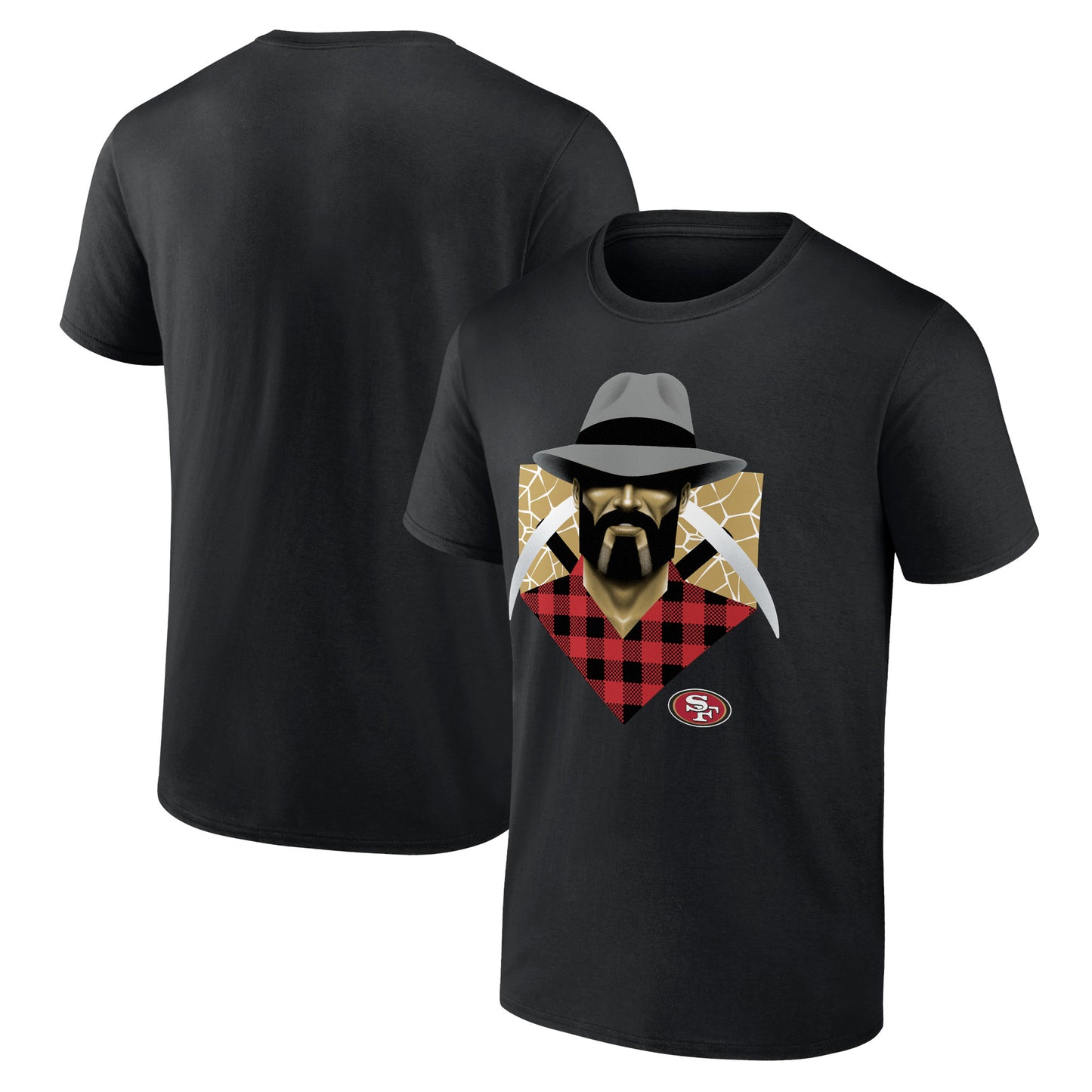 Men's  Black San Francisco 49ers 2024 NFL Draft Illustrated T-Shirt