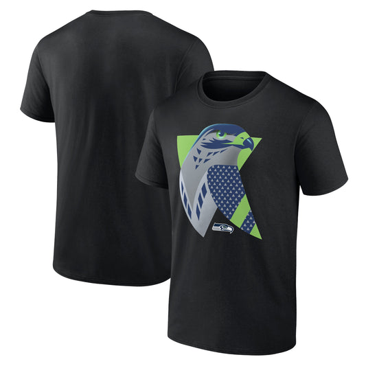 Men's  Black Seattle Seahawks 2024 NFL Draft Illustrated T-Shirt