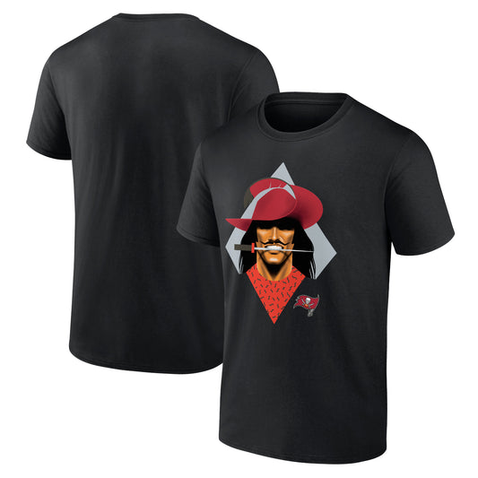 Men's  Black Tampa Bay Buccaneers 2024 NFL Draft Illustrated T-Shirt