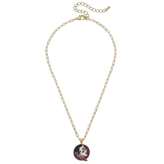 Women's Florida State Seminoles Enamel Pendant Necklace