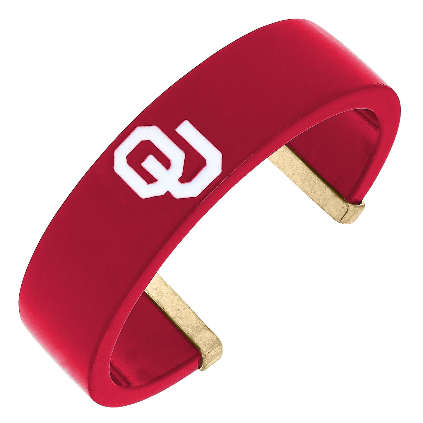 Women's Oklahoma Sooners Resin Logo Cuff Bracelet