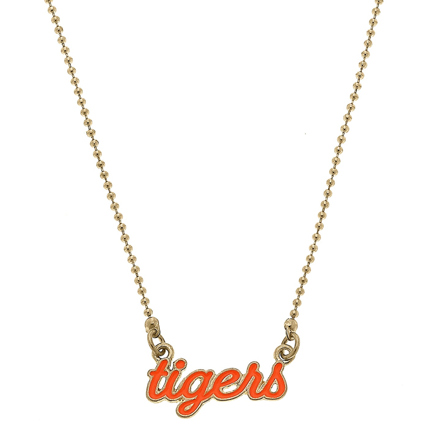 Women's Auburn Tigers Enamel Script Necklace