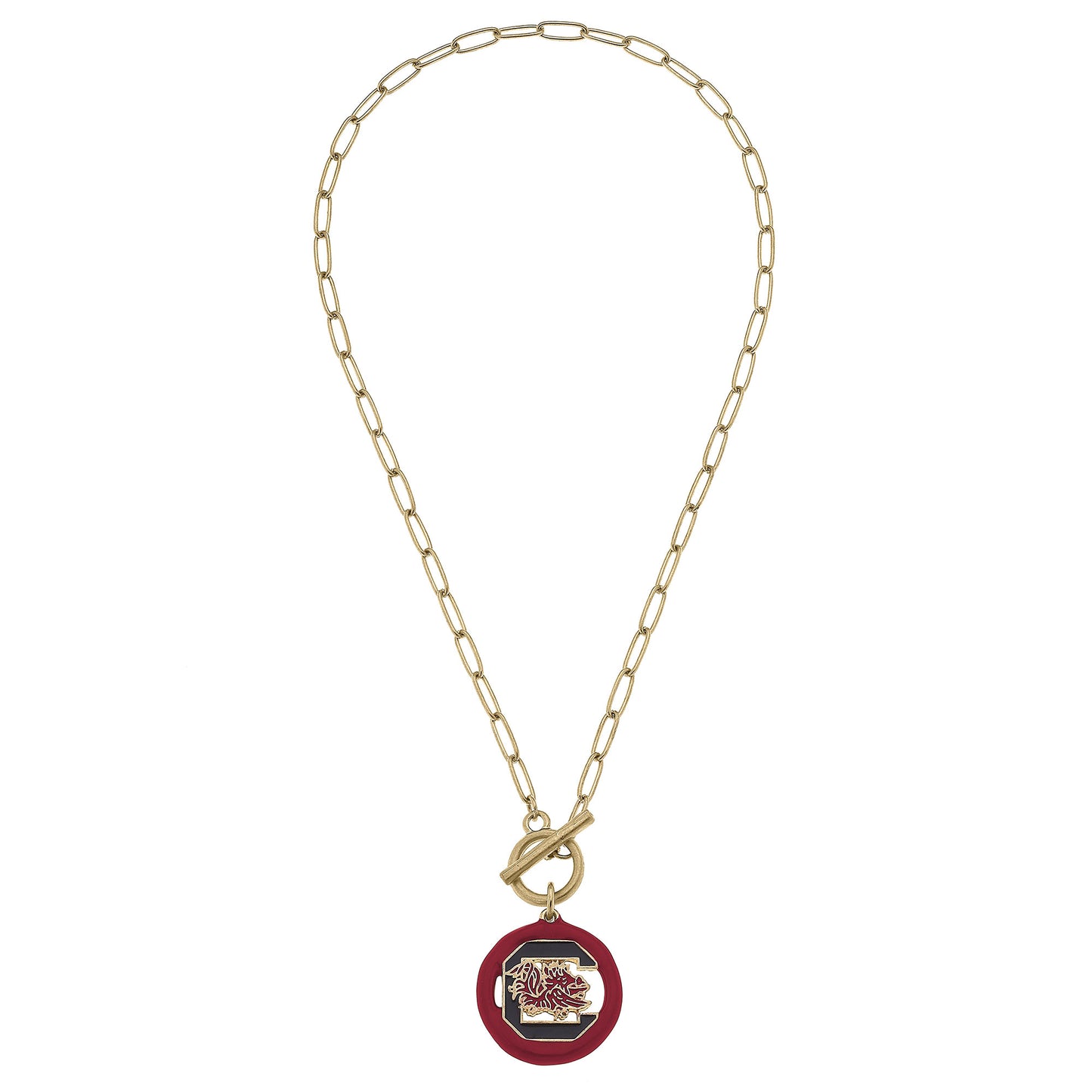 Women's South Carolina Gamecocks 16" Enamel Toggle Necklace