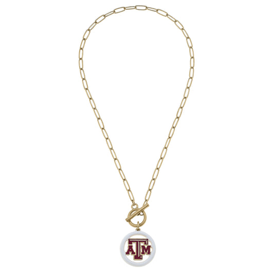 Women's Texas A&M Aggies 16" Enamel Toggle Necklace