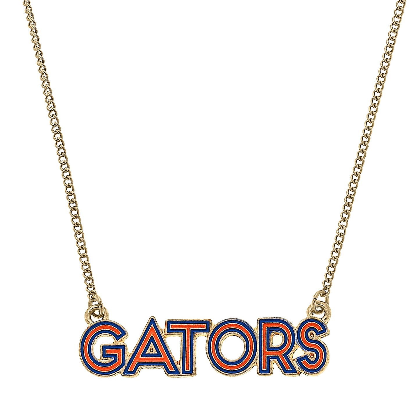 Women's Florida Gators Enamel Script Outline Necklace