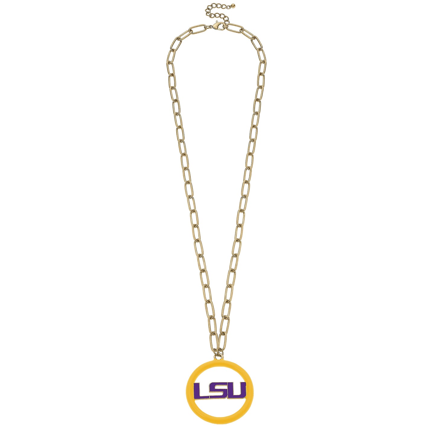 Women's LSU Tigers 32" Enamel Pendant Necklace