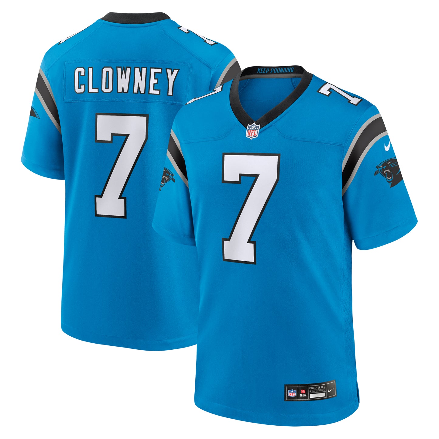 Men's Nike Jadeveon Clowney  Blue Carolina Panthers Alternate  Game Jersey