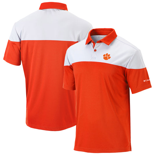 Men's Columbia Orange Clemson Tigers Best Ball Omni-Wick Polo