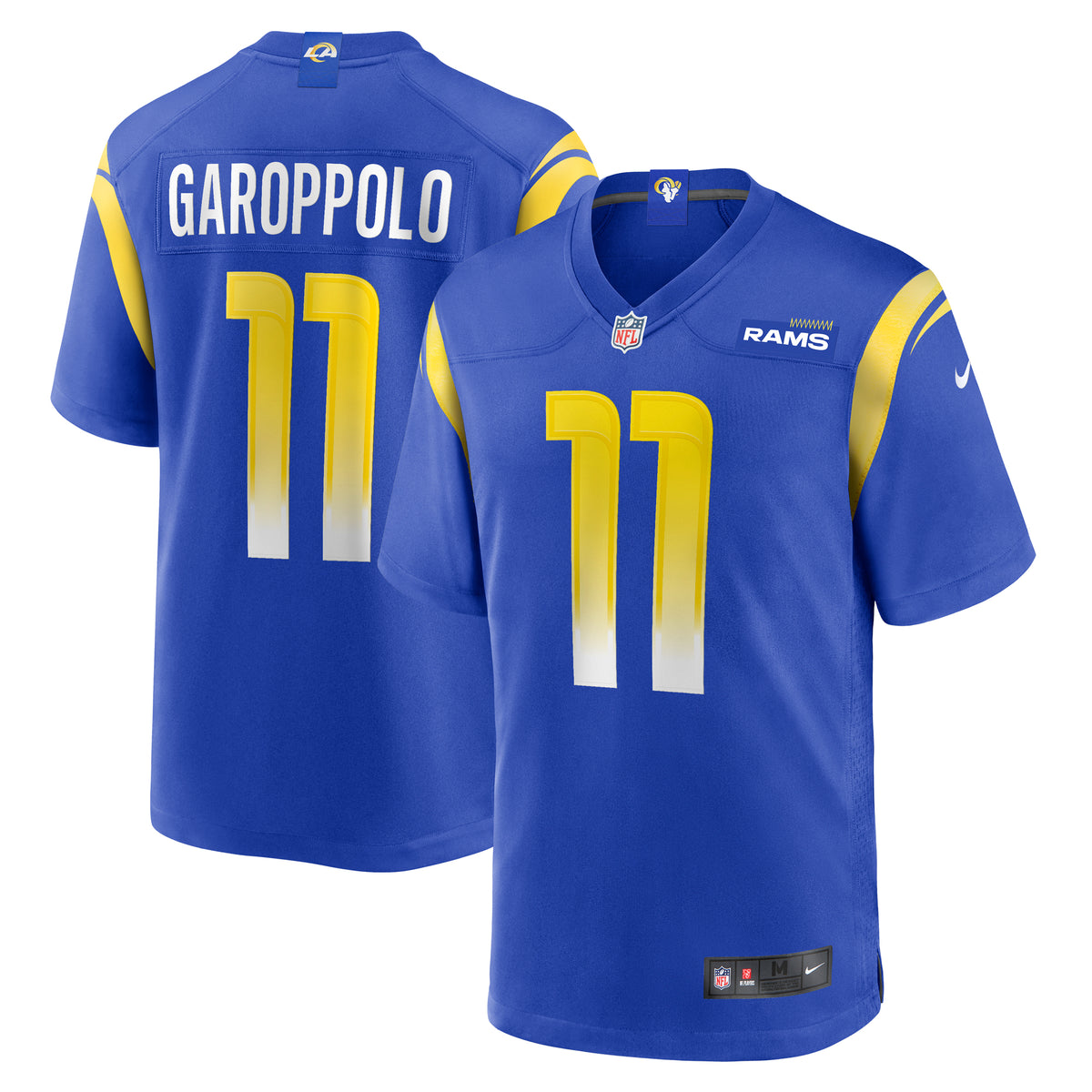 Men's Nike Jimmy Garoppolo  Royal Los Angeles Rams  Game Jersey