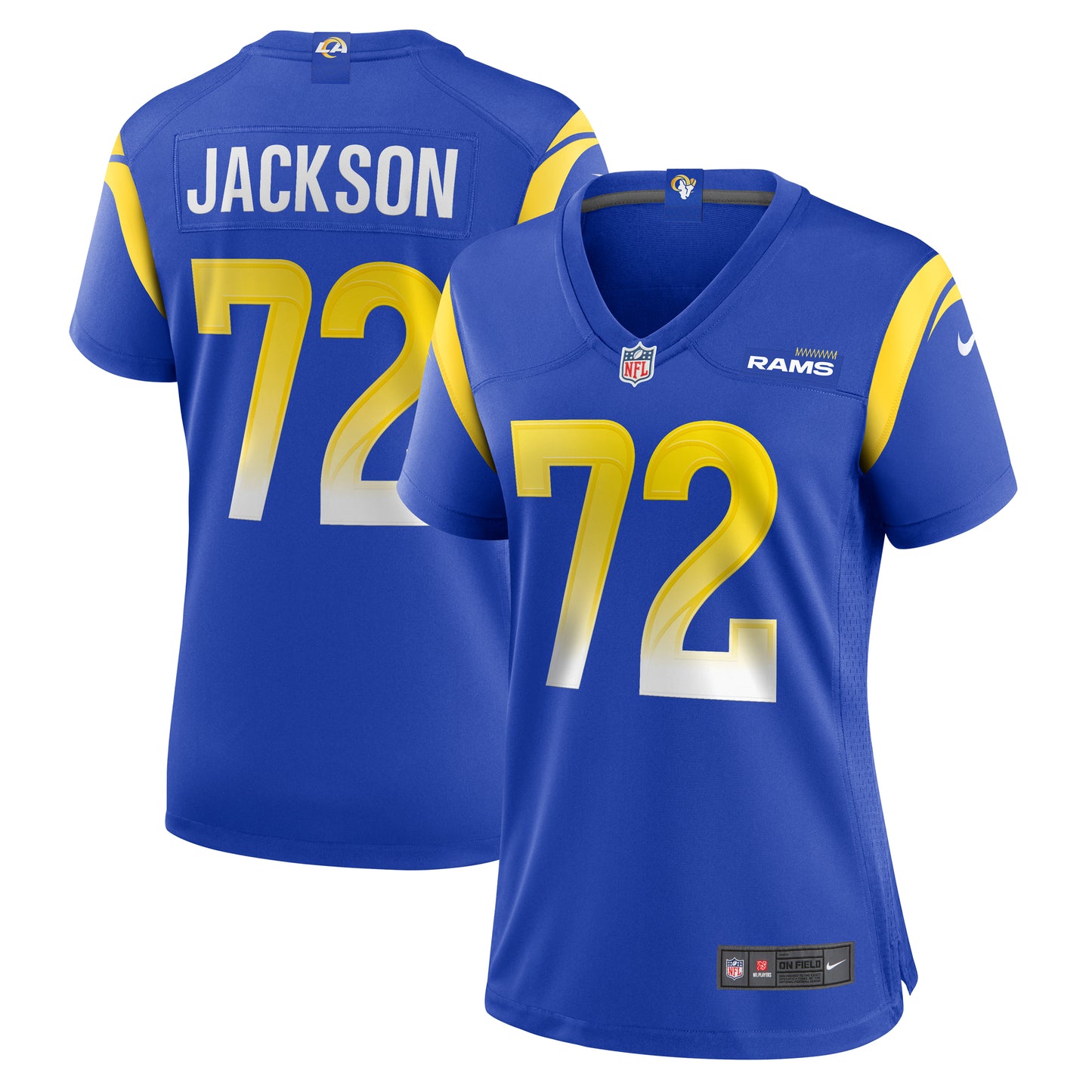 Women's Nike Jonah Jackson  Royal Los Angeles Rams Team Game Jersey