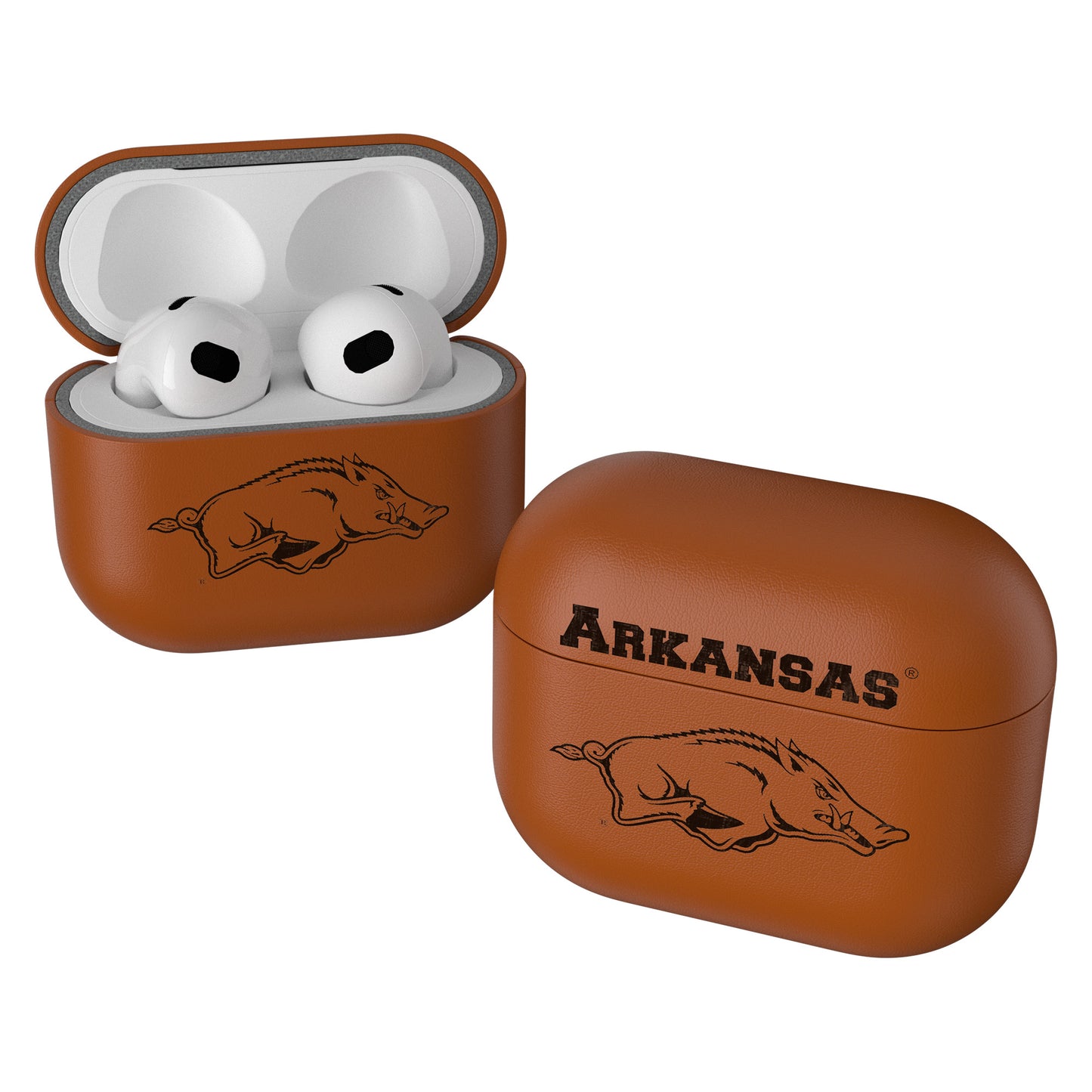 Keyscaper Brown Arkansas Razorbacks Burn AirPods 3rd Gen Case Cover