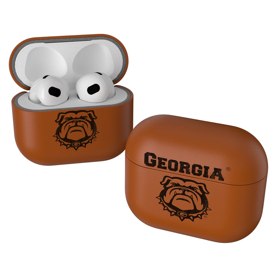 Keyscaper Brown Georgia Bulldogs Burn AirPods 3rd Gen Case Cover