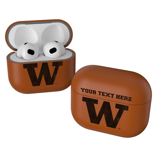 Keyscaper Brown Washington Huskies Burn Personalized AirPods 3rd Generation Case Cover