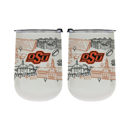 Oklahoma State Cowboys 18oz. Campus Line Art Tumbler