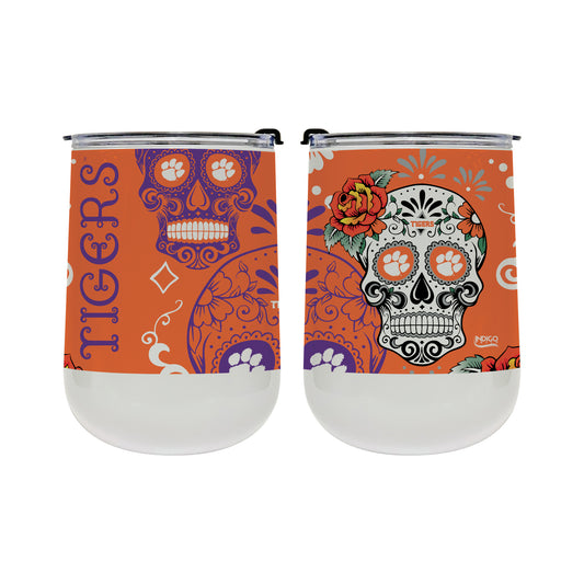 Clemson Tigers 18oz. Dia De Los Muertos Tumbler