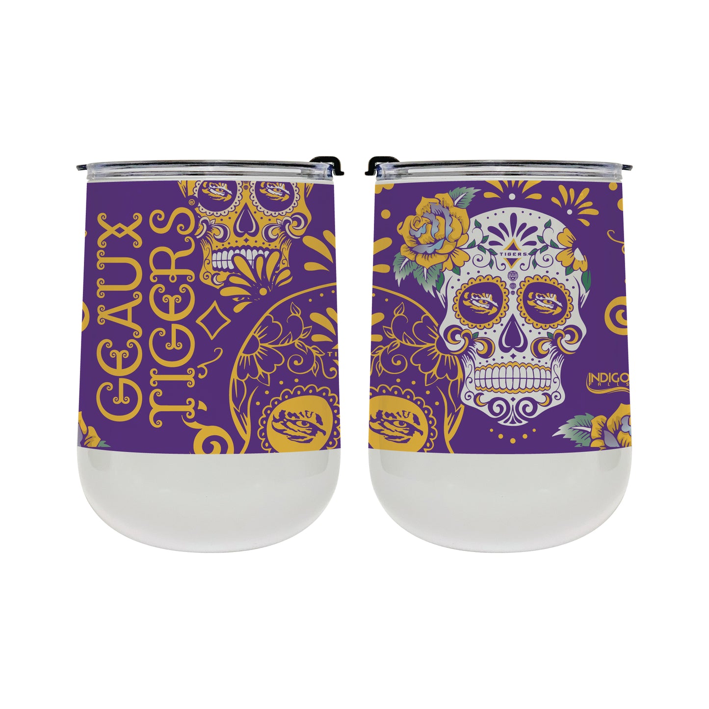 LSU Tigers 18oz. Dia De Los Muertos Tumbler