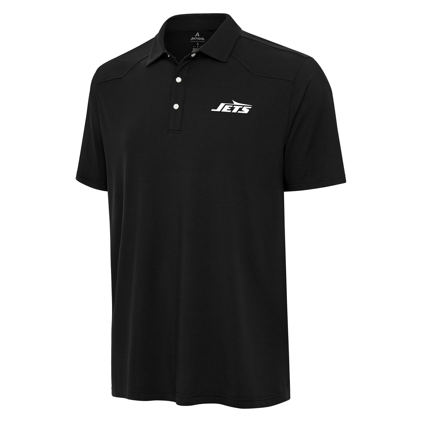 Men's Antigua  Black New York Jets  Western Polo