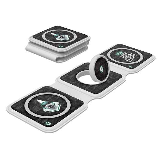 Keyscaper White New York Jets 3-in-1 Foldable Charger