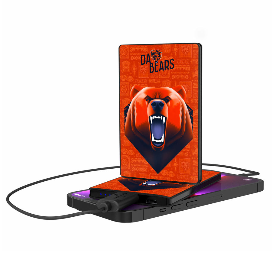 Keyscaper Black Chicago Bears 2500 mAh Illustrated Credit Card Powerbank