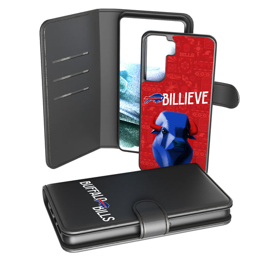 Keyscaper Black Buffalo Bills Galaxy Wallet Case