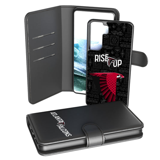 Keyscaper Black Atlanta Falcons Galaxy Wallet Case