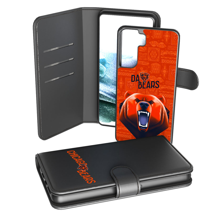 Keyscaper Black Chicago Bears Galaxy Wallet Case