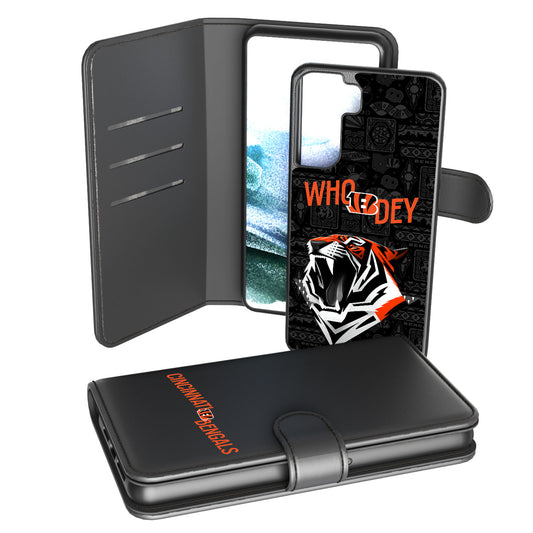 Keyscaper Black Cincinnati Bengals Galaxy Wallet Case