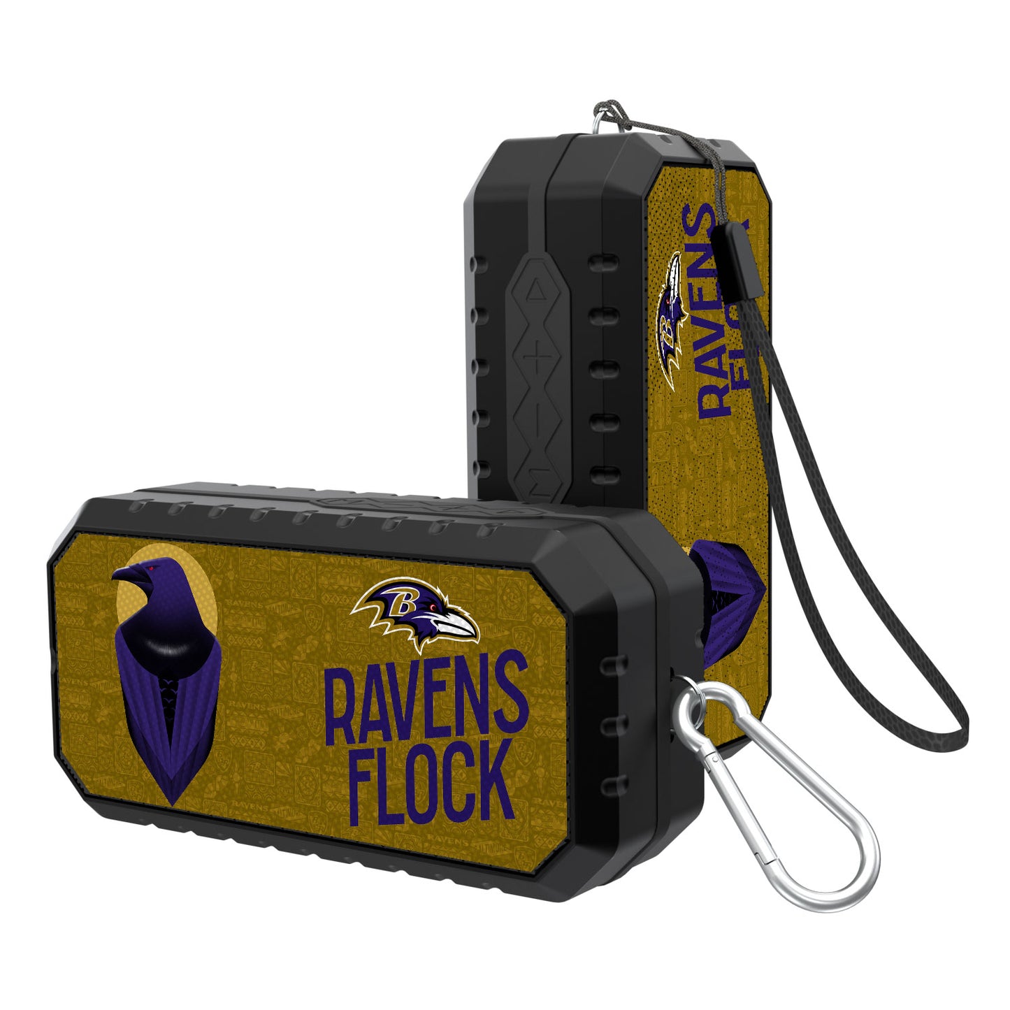 Keyscaper Black Baltimore Ravens Water Resistant Bluetooth Speaker