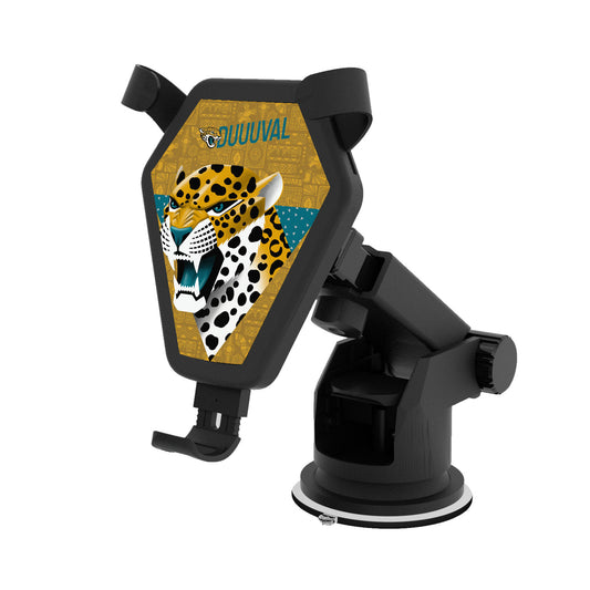 Keyscaper Black Jacksonville Jaguars Wireless Car Charger