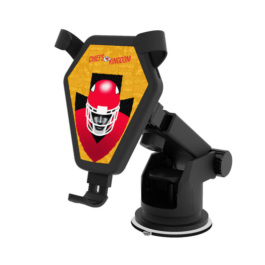 Keyscaper Black Kansas City Chiefs Wireless Car Charger