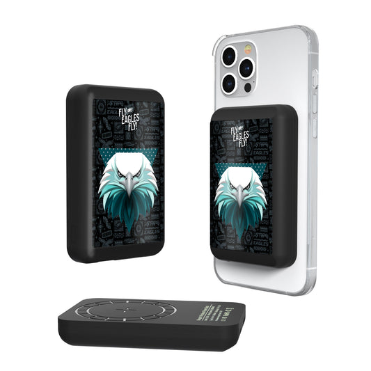 Keyscaper Black Philadelphia Eagles 5000mAh Wireless Magnetic Power Bank