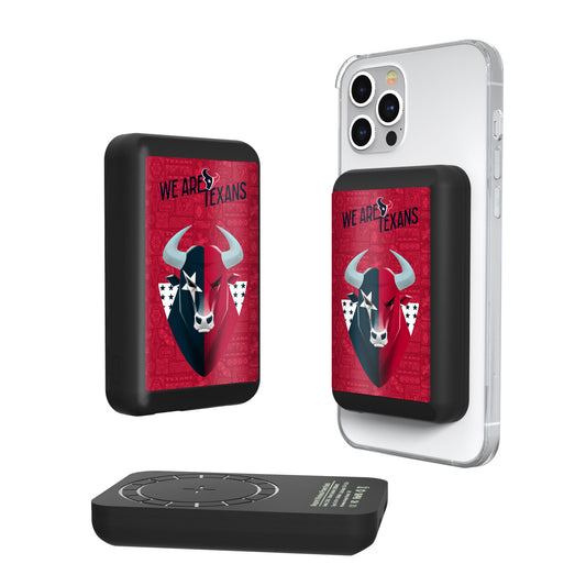 Keyscaper Black Houston Texans 5000mAh Wireless Magnetic Power Bank