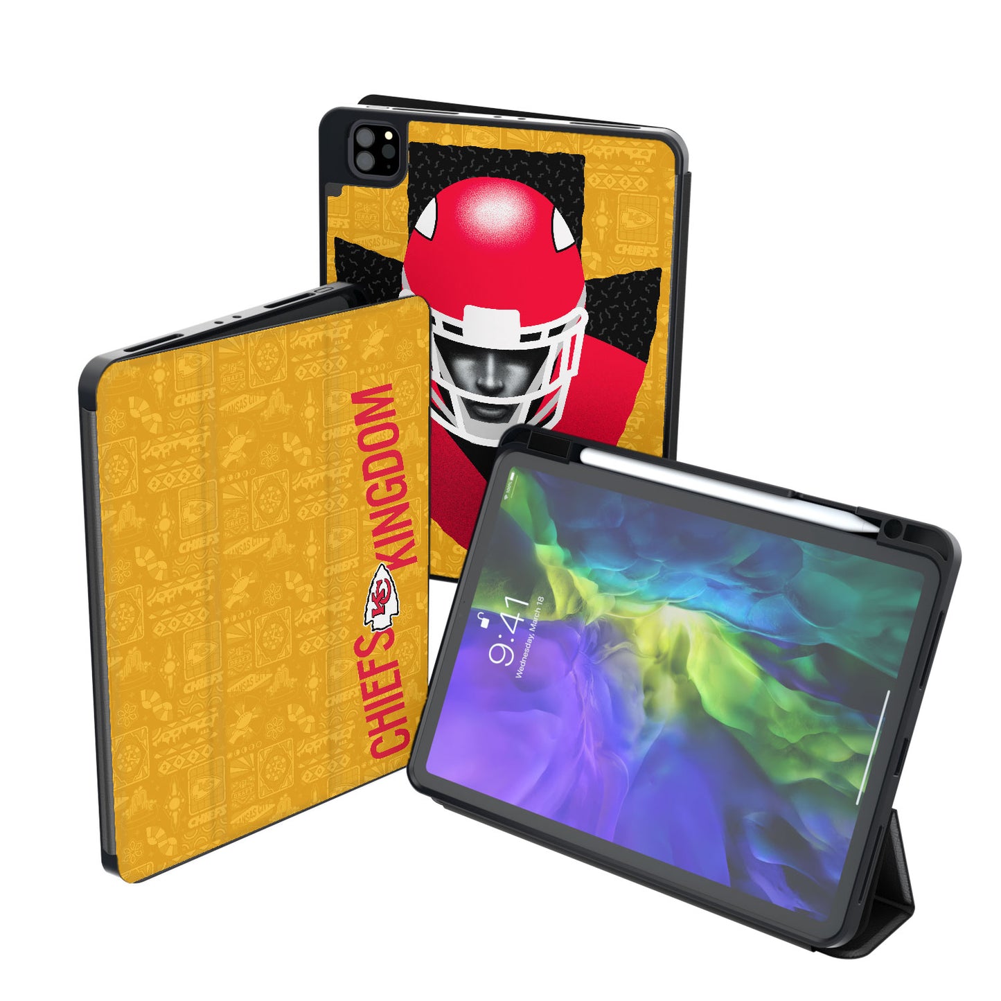 Keyscaper Black Kansas City Chiefs iPad Tablet Case