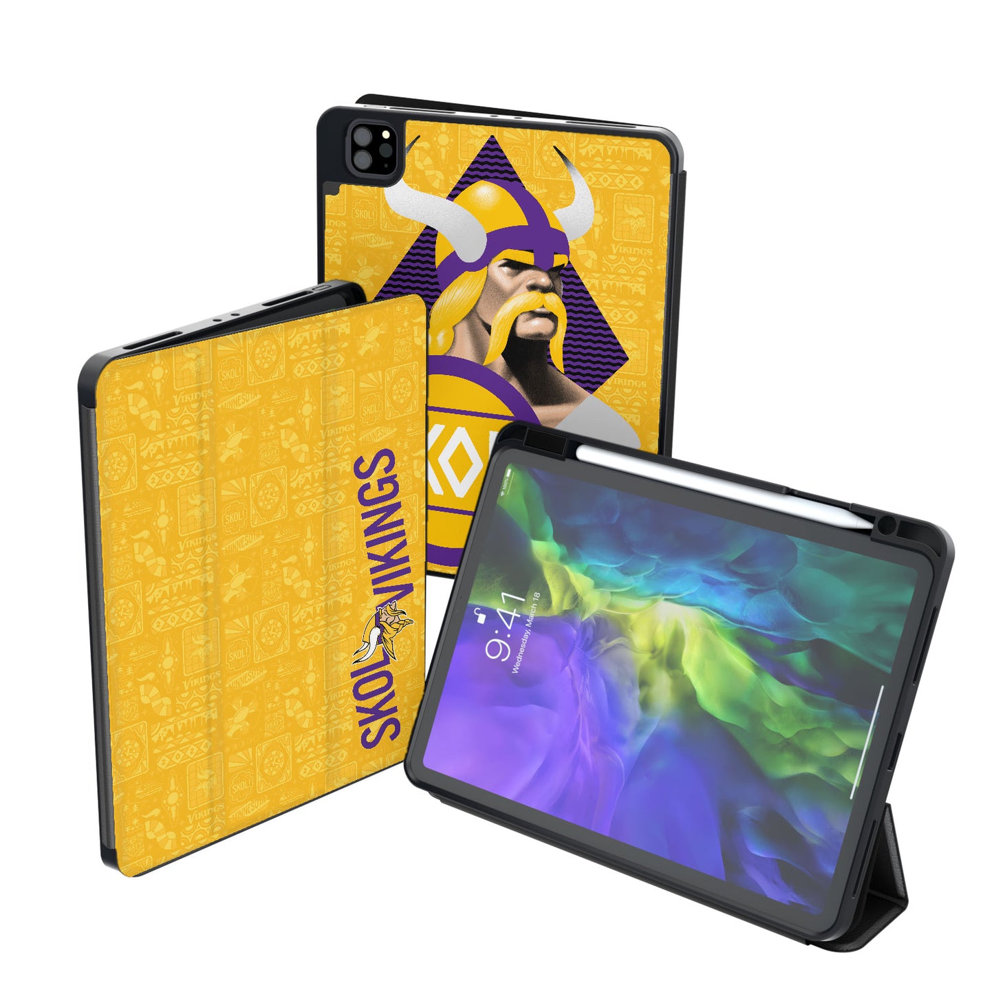 Keyscaper Black Minnesota Vikings iPad Tablet Case