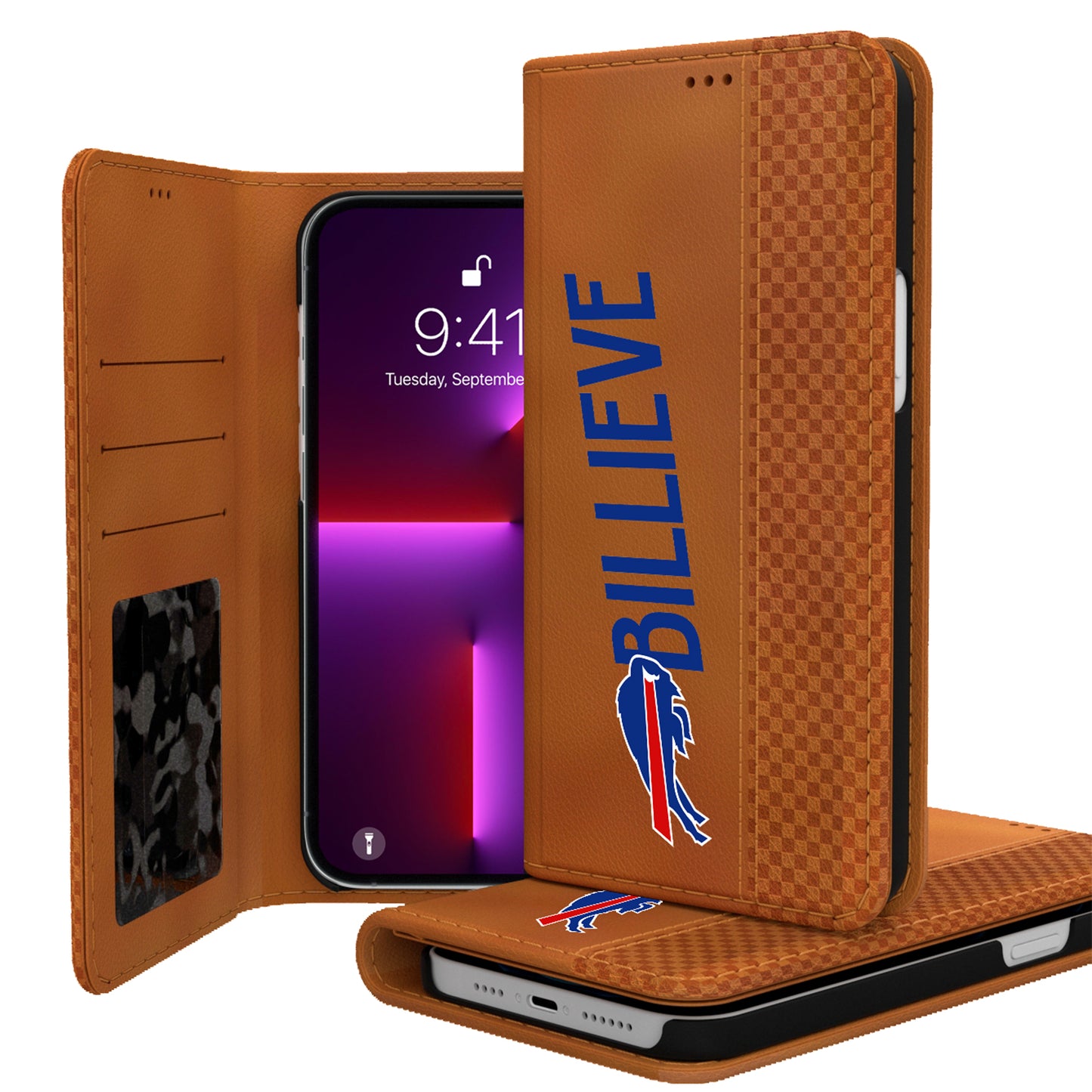 Keyscaper Brown Buffalo Bills iPhone Folio Case