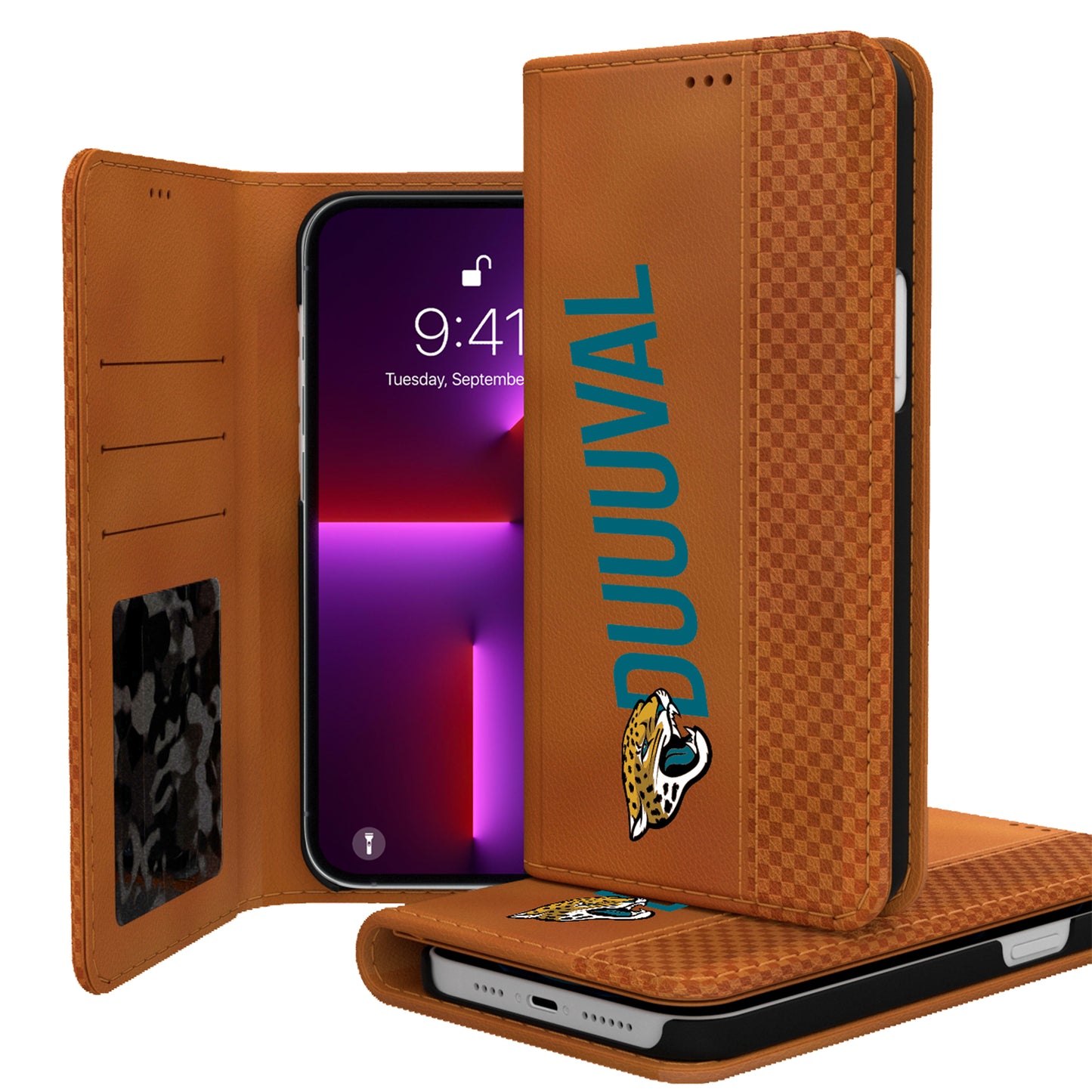 Keyscaper Brown Jacksonville Jaguars iPhone Folio Case