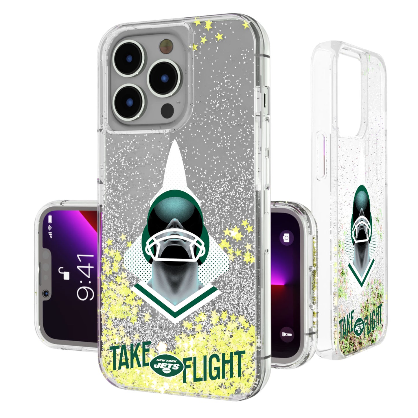 Keyscaper New York Jets iPhone Glitter Case