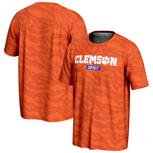 Unisex GameDay Greats Orange Clemson Tigers Spirit Tiger Print T-Shirt