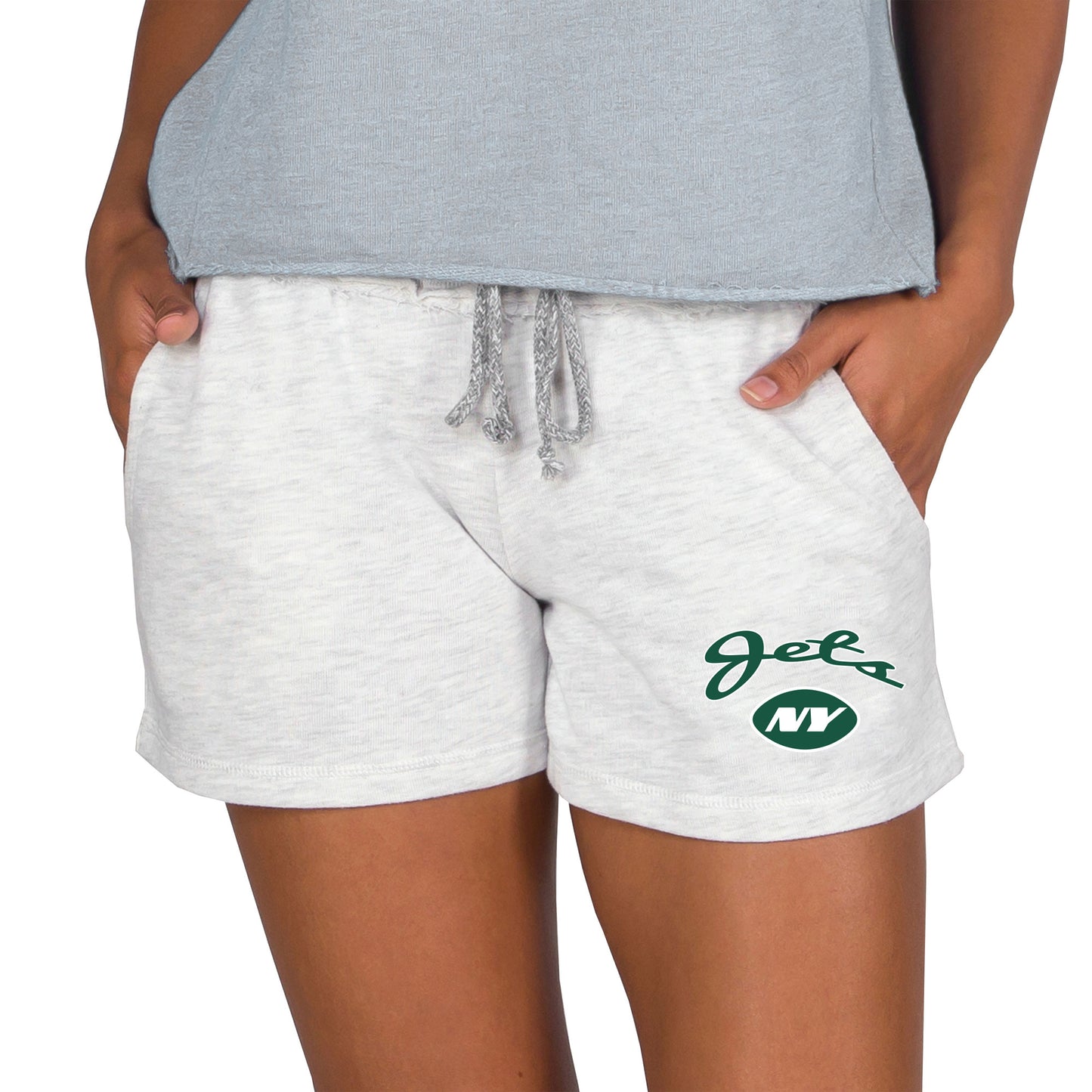 Women's Concepts Sport  Oatmeal New York Jets Mainstream Terry Lounge Shorts